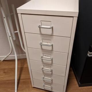 IKEA キャスター付金属製キャビネット（脇棚）