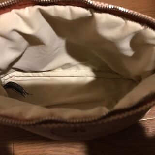 エルメス ボリードポーチ PM キャンバス ポーチ グリフォンセ ベージュ