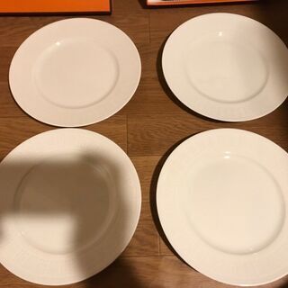 未使用品 エルメス HERMES エーゲ 22.5cm プレート 4枚 貴重