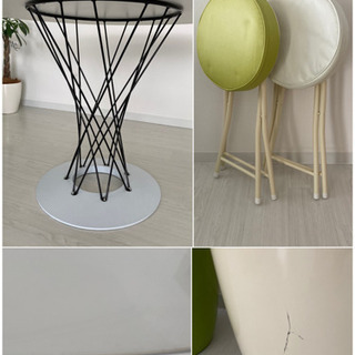 ◆稀少◆イサムノグチ サイクロンテーブルΦ120◆スツール他