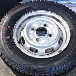 18年製 1シーズン使用 145R12 6PR ホイール付きスタッドレス