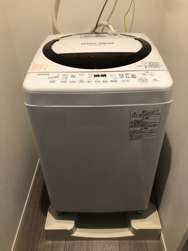 東芝　洗濯機　AW-6D3M　6kg　2016年製