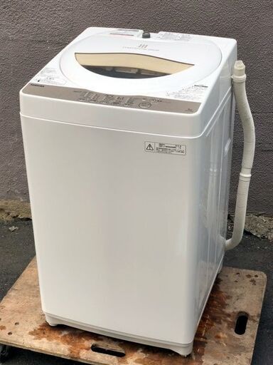 ㊾【6ヶ月保証付】東芝 5kg 全自動洗濯機 AW-5G3【PayPay使えます】