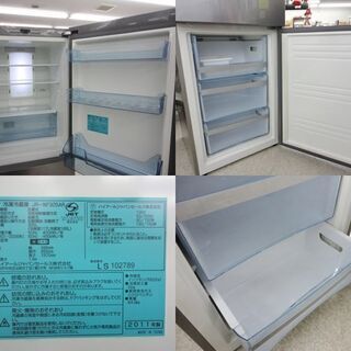 2ドア冷蔵庫 300Lクラス  2011年製 Haier ハイアール JR-NF305AR 305L シルバー ☆ PayPay(ペイペイ)決済可能 ☆ 札幌市 北区 屯田 