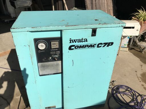 ★防音箱型★IWATA★岩田エアーコンプレッサー★１６８００円★稼働品★下見OKです★