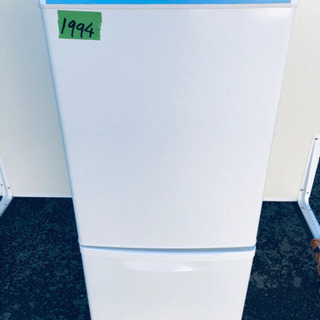 1994番 Panasonic✨ノンフロン冷凍冷蔵庫✨NR-B145W-W‼️の画像