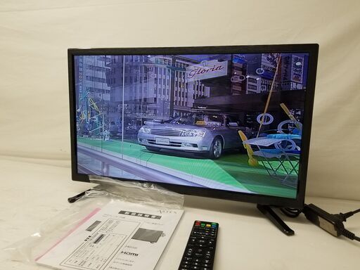 ASTEX DVDプレーヤー内蔵 地上デジタルハイビジョン液晶テレビ 24型 2019年製 TEX-D2401SR