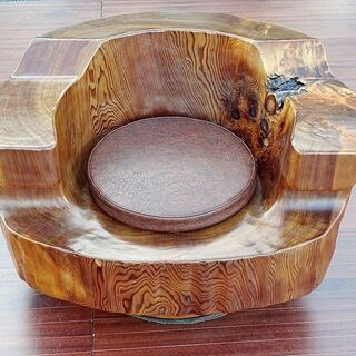 山口) 下松市より 屋久杉 応接3点セット 無垢 希少 【配送可】　BIZGP16H