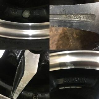 【DUNLOP WM02 175/65R15】スタッドレス【WORK Nezart ワーク ネッツァルト 15インチ 5.5J4HPCD100+40】ヴィッツ アクア等　(MTA50) クレジットカード QR決済可能