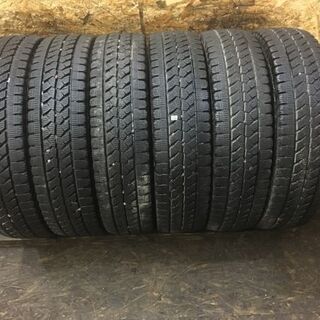 BS BLIZZAK W979 205/85R16 117/115L LT 16インチ トラックタイヤ スタッドレス 6本 2015年製 バリ溝 (TT129) クレジットカード QR決済可能