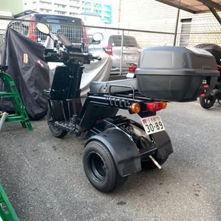側車付軽二輪　ジャイロX  2人乗り　ノーヘル　ok