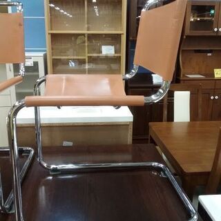 【店舗同時販売中】　ＩＤＣ大塚家具／マルトスタム　キャアンティレバーチェア４脚セット　イタリア製　コルスタ革　【店頭ご来店購入限定】