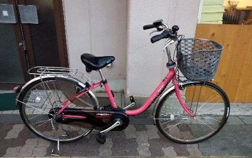 (本体のみ)Panasonic ViVi DX 26吋電動アシスト自転車(ピンク)