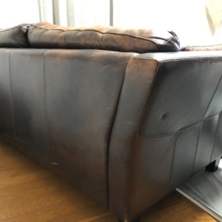 イギリス家具　70B購入商品　レザーソファー2点セット