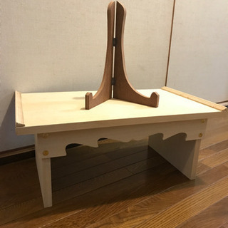 組立式テーブル＋皿置き台