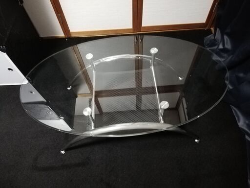 値下げ・ガラステーブル（ニトリ製品）