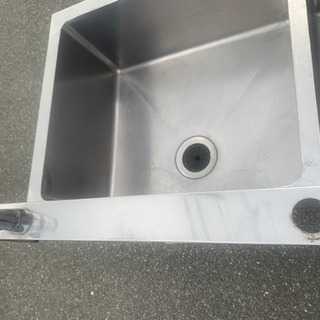 ☆中古品　2槽シンク　1200x600x800mm☆