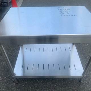 ☆中古品 タニコー 業務用作業台 900x600x800mm☆の通販はau PAY 