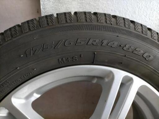 vw up　スタッドレスタイヤ　ホイールセット　中古