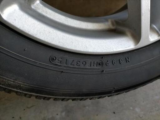 vw up　スタッドレスタイヤ　ホイールセット　中古