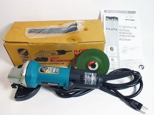 【苫小牧バナナ】開封未使用品 マキタ/makita 100V用 ディスクグラインダー 960W 9533B 回転数:12,000回転/分♪