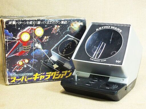 【苫小牧バナナ】レア エポック社 デジコムシリーズ スーパーギャラクシアン ASTRO WARS 箱、説明書、ACアダプタ付き♪