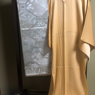 【ネット決済・配送可】蘇州刺繍の着物とプラチナ帯と道行(新品)セット