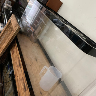 アクリルオーバーフロー水槽　120x60x45 アクリル前面曲げ水槽　12mm厚