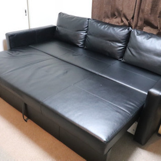 FRIHETEN フリーヘーテン　ソファベッド　ブラック