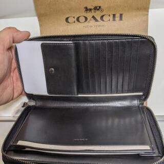 新品 COACH コーチ ダブル ジップ トラベル オーガナイザー