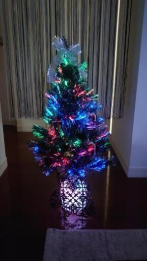 クリスマスツリー 光ファイバー 80cm