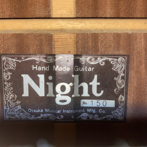 NIGHT No.150 アコースティックギター アコギ ☆Night☆アコギ☆エレアコ☆Hand made guitar☆No.150
