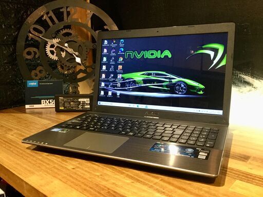 売約済み。ご覧頂きありがとうございました。【NVIDIA搭載！一宮でWindows10搭載機！ かっこいい　ASUS K55VD i5 ゲーミングPC】愛知県一宮市の中古パソコン・PC修理専門店Mr.Carnival（ミスカニ）PC修理・販売【クレカ\u0026PayPayも使えます！】店頭在庫PCのご紹介です。【15.6インチ ノートパソコン ゲーミングノートPC RAM8GB 新品SSD240GB】