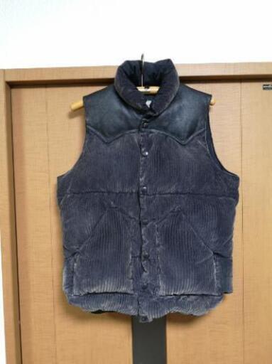 【美品】BEAMS ロッキーマウンテンフェザーベッド ダウンベスト 40 コーデュロイ