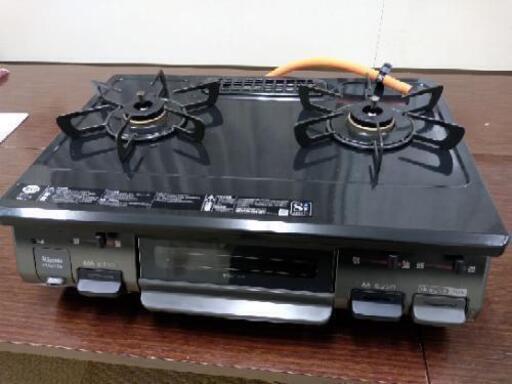 [ありがとうございました][配達無料][即日配達も可能？]美品ガステーブル　ガスコンロ　プロパン用　リンナイ　KSR641BK　2019年製