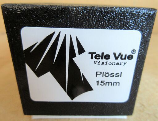 ☆テレビュー Tele Vue プルーセル PLOOSL天体アイピース 15mm◆2020年購入・豊富なレンジをカバーする高品位ベーシックアイピース