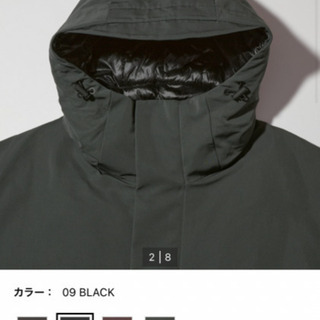 ユニクロ　ジルサンダー　L 黒　オーバーサイズダウンパーカー