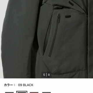 ユニクロ　ジルサンダー　L 黒　オーバーサイズダウンパーカー