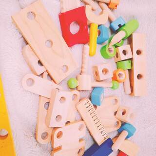 2歳からの知育 全部安全な木製 ネジ 工具で組立 仕組みを知る トマト 大森海岸のおもちゃの中古あげます 譲ります ジモティーで不用品の処分