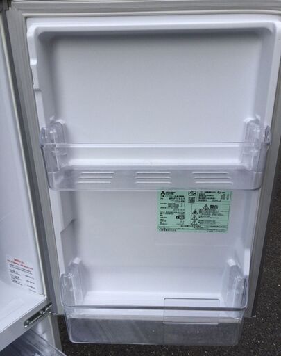 【RKGRE-518】年末特価！三菱/146L 2ドア冷凍冷蔵庫/MR-P15Y-S/中古品/2014年製/当社より近隣無料配達！