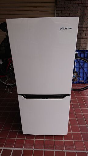 N　12-471　ハイセンス　冷凍冷蔵庫　HR-D1301　2016年製　ホワイト