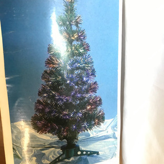 クリスマスツリーと飾り付け LED光源ファイバーツリー120CM