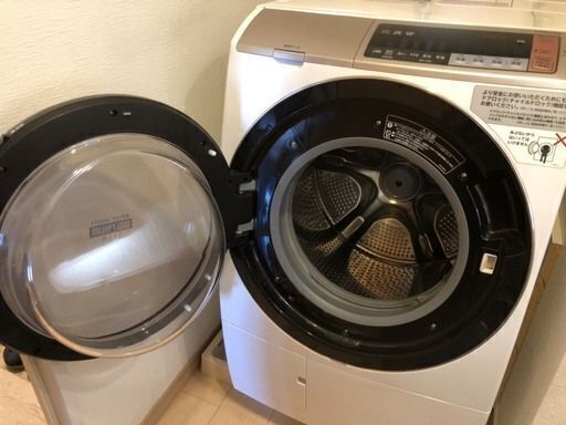 【5年保障証付き】ドラム型洗濯機 容量11kg　日立ビックドラムスリムタイプ