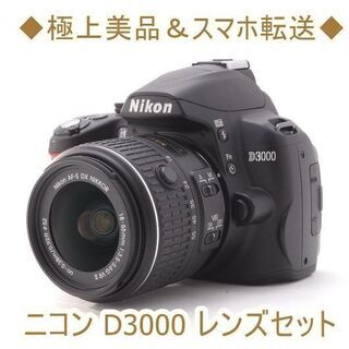 【ネット決済・配送可】◆極上美品＆スマホ転送◆ニコン D3000...