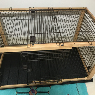 リッチェル　木製スライドペットサークル ワイド ナチュラル(N)