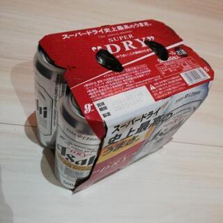 アサヒスーパードライ　５００ml缶6缶