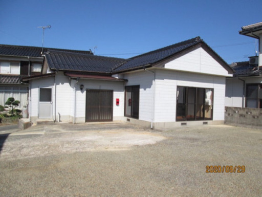 島根県益田市中須戸建/築浅2DK庭広/水洗/駐車場/ペット相談
