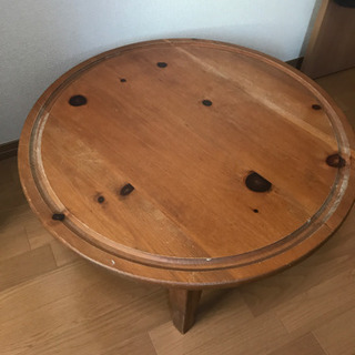 丸型テーブル　木製