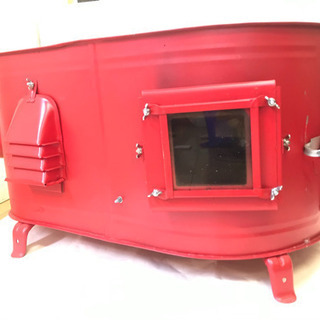 薪ストーブ カラータマゴ型3面窓付薪ストーブ”FIRE SIDE”小3