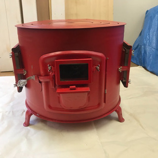 薪ストーブ カラータマゴ型3面窓付薪ストーブ”FIRE SIDE”小3